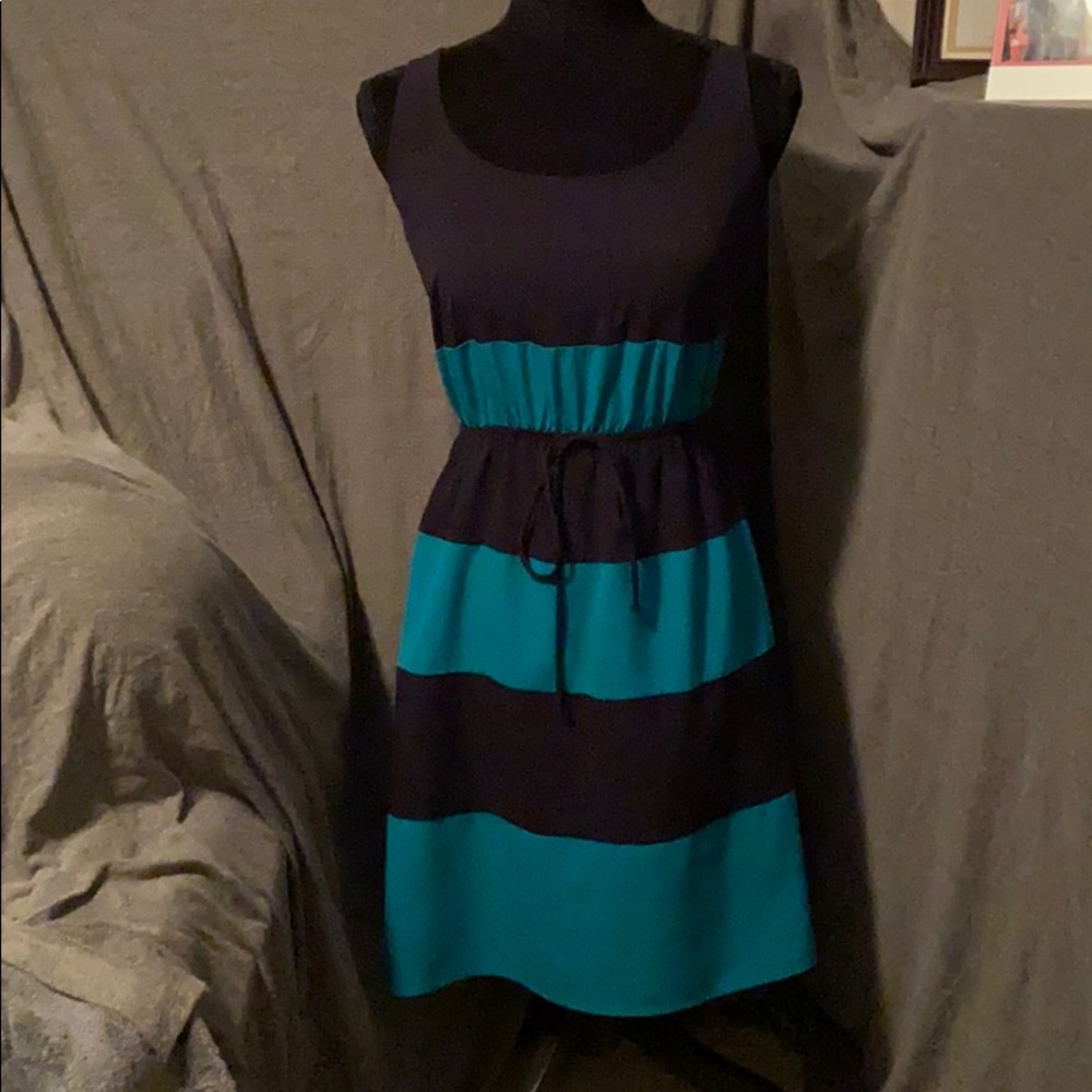 Blue stripped dress